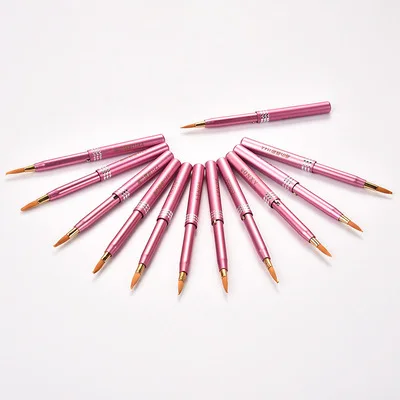 

Beauty makeup tools spring single-head lip brush multicolor portable telescopic with cover lip brush brush lipstick mini brush