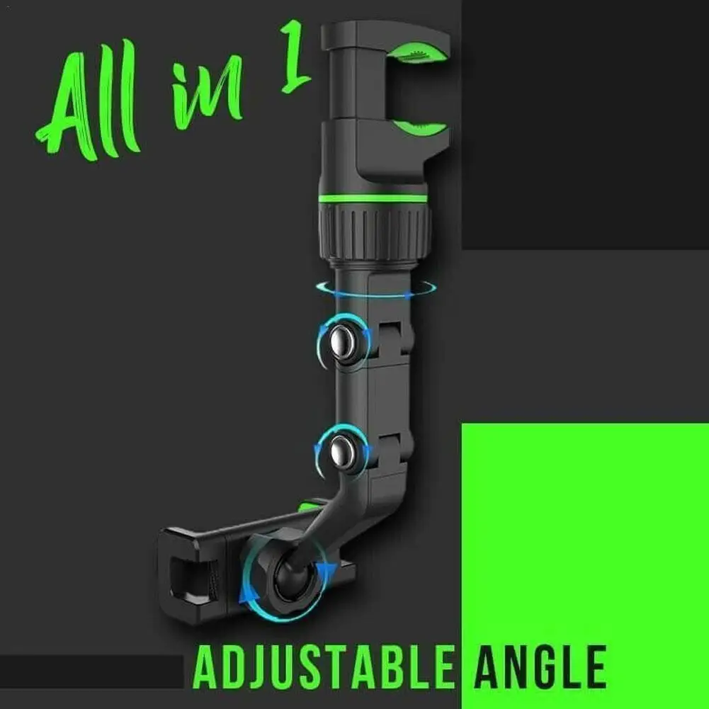 

Cars Phone Holder Multifunctional 360 Degree Rotatable Auto Rearview Mirror Seat Hanging Clip Bracket Cell Phones Holder for Car