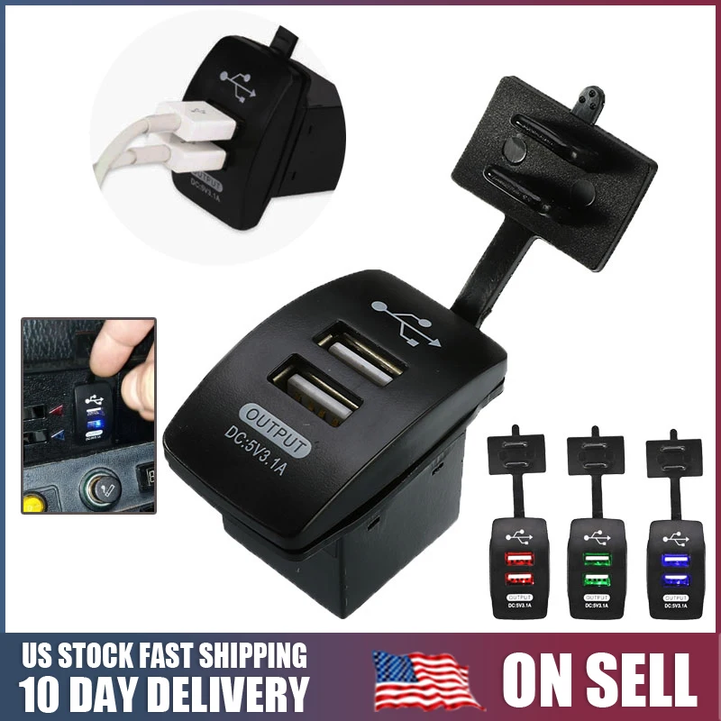 Мини микро 12 24 в 3 1 А 5 двойной USB разъем питания автомобиля водонепроницаемый
