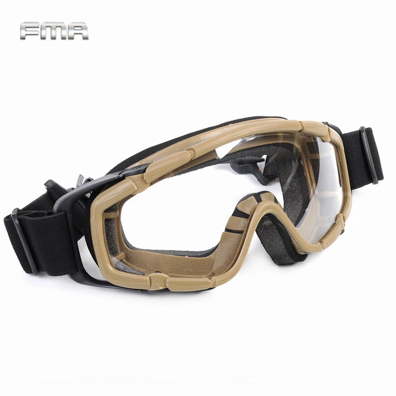 FMA Tactical Airsoft Goggles Ballistic Glasses Military 2pcs of Lens for Helmet Eyewear Paintball Eye Protection Oculos Military