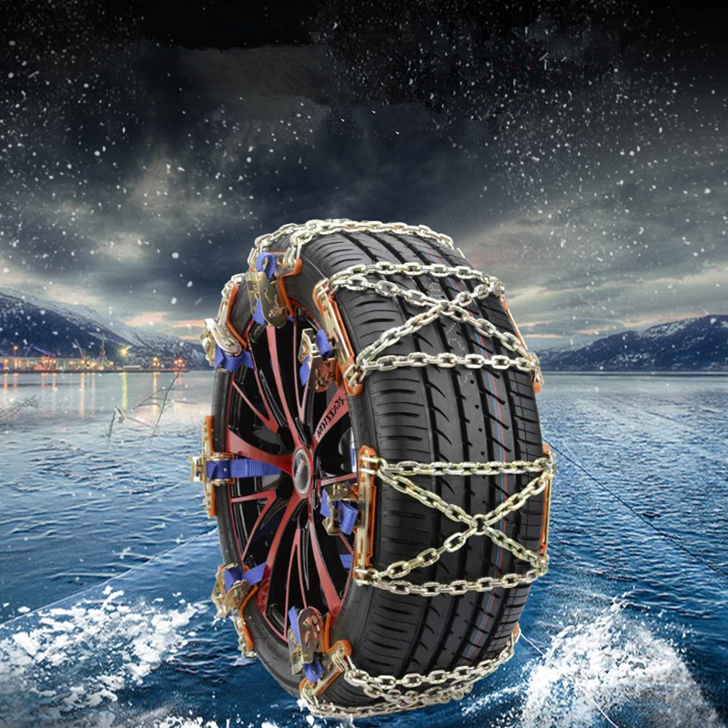 1 шт. Универсальная автомобильная цепь из марганцевой стали противоскользящая