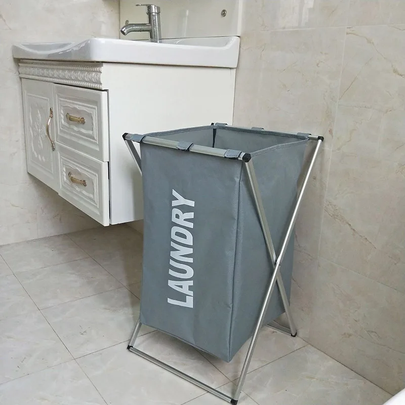 

Cesto de almacenaje de ropa sucia tres rejillas organizador impermeable para el Hogar cesto plegable cesto grande para la colada