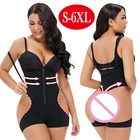 Женская обувь, пропускающая воздух; Черный однотонный костюм с жилетом, сексуальное боди на молнии под грудью с низким вырезом на спине для тела Корректирующее белье без рукавов стальной пряжкой легкий костюм с шортами S-6XL