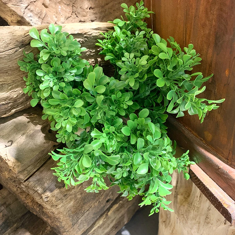 Искусственное растение из листьев самшита аксессуары для украшения семейного