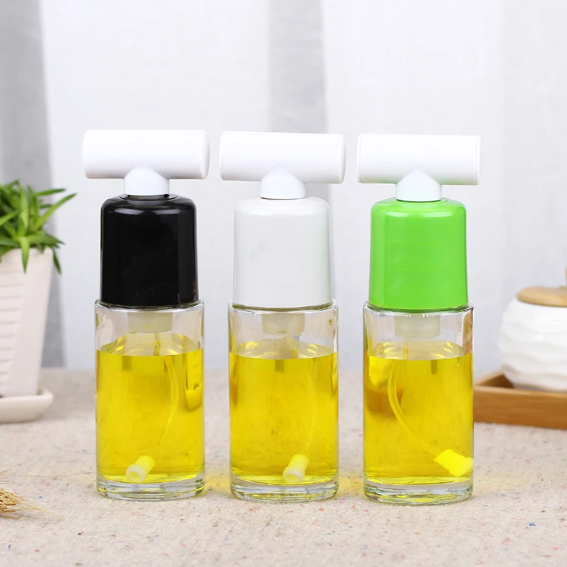 Стекло черный белый цвет Соусники инжектор масла барбекю выпечки спрей бутылка