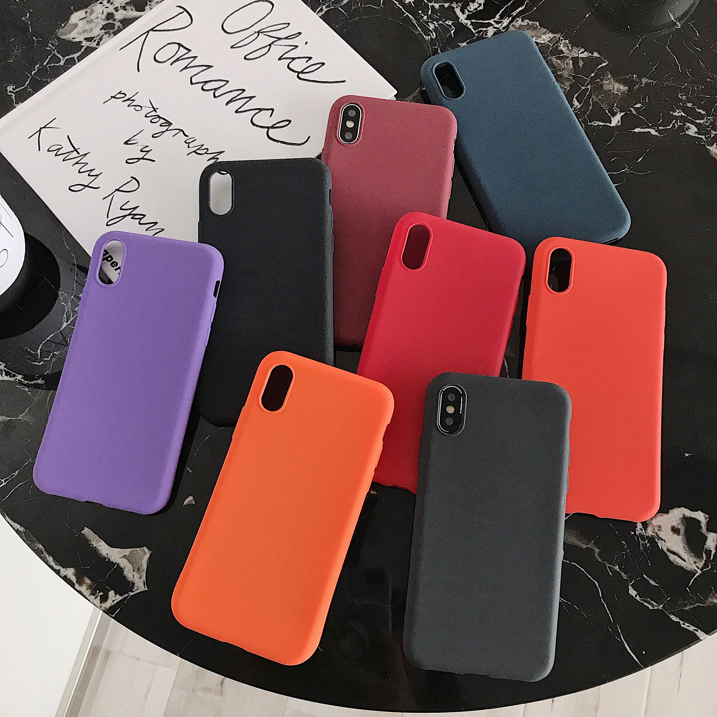 Силиконовый чехол для iphone 11 pro Max 5s 5se 5 6s 6 7 8 plus SE 2020 мягкий однотонный матовый