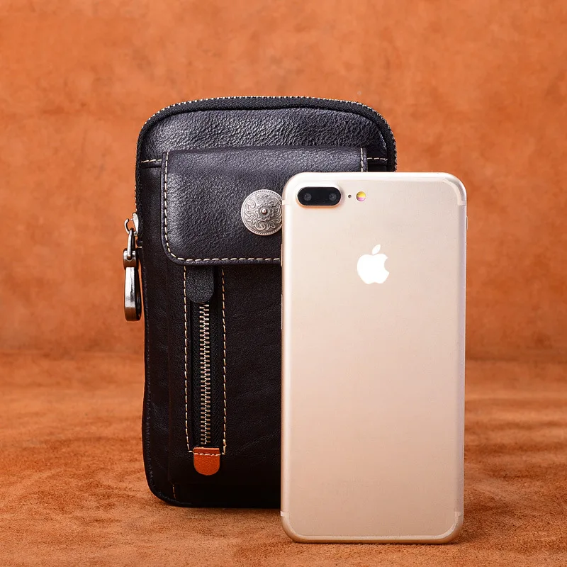 

2020 Genuine Leather Shoulder Mobile Phone Bag Women Cross Body Phone Holder Bags