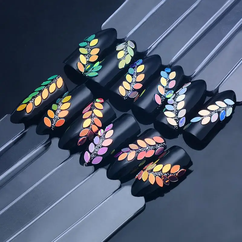 BearPaw 1 коробка блесток для дизайна ногтей голографический хамелеон блестки