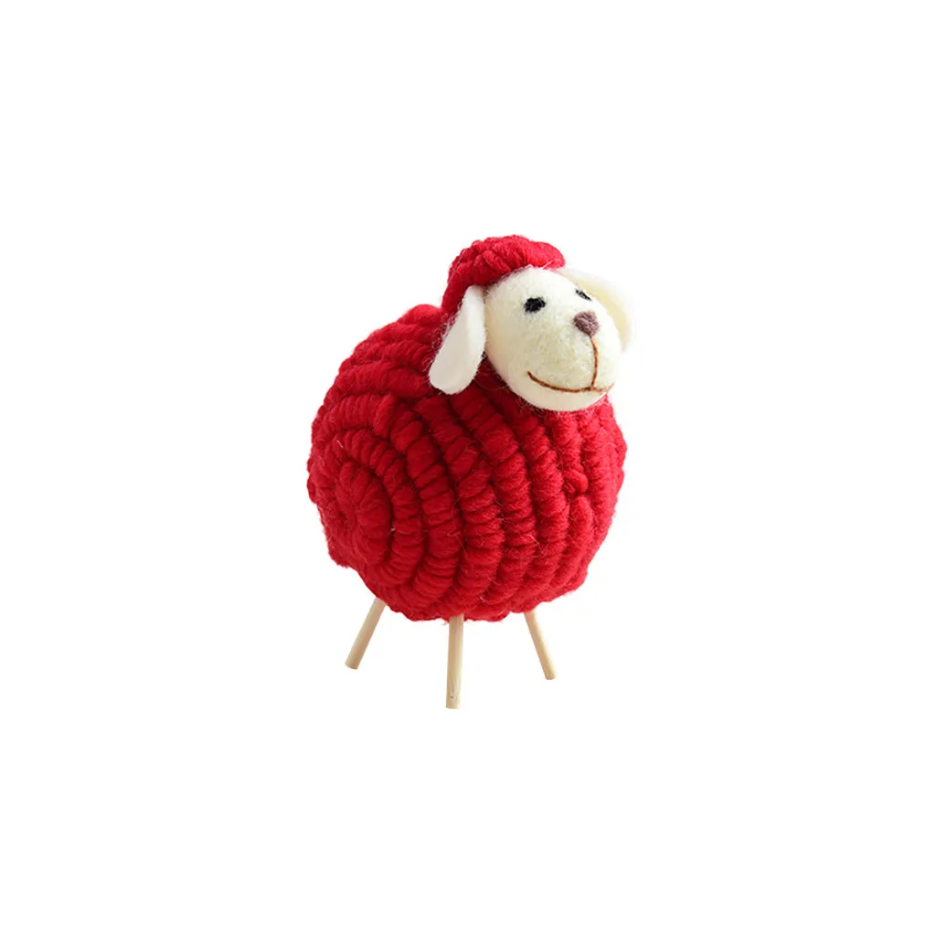 Милый домашний Рождественский Настольный орнамент мини украшение из овечки