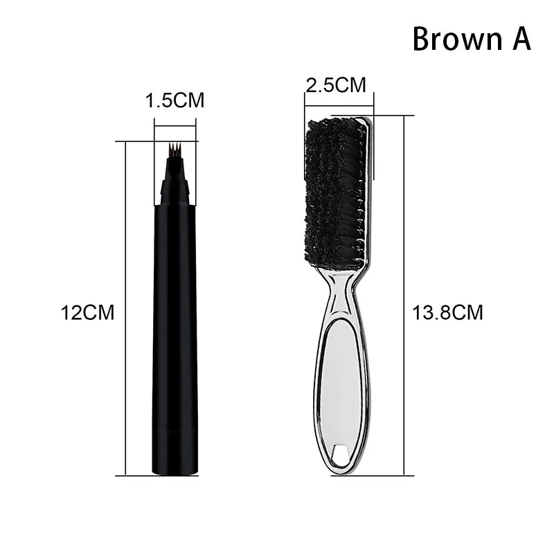 

Beard Filling Pen Kit Barber Pencil With Brush Salon Facial Hair Engraving Styling Eyebrow Tool Male Mustache Repair Shape