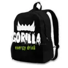 Школьный ранец Gorilla Energy Drink, вместительный рюкзак для ноутбука 15 дюймов, для фитнеса, тренировок, тренажерного зала, Khabib Nurmagomedov, протеин