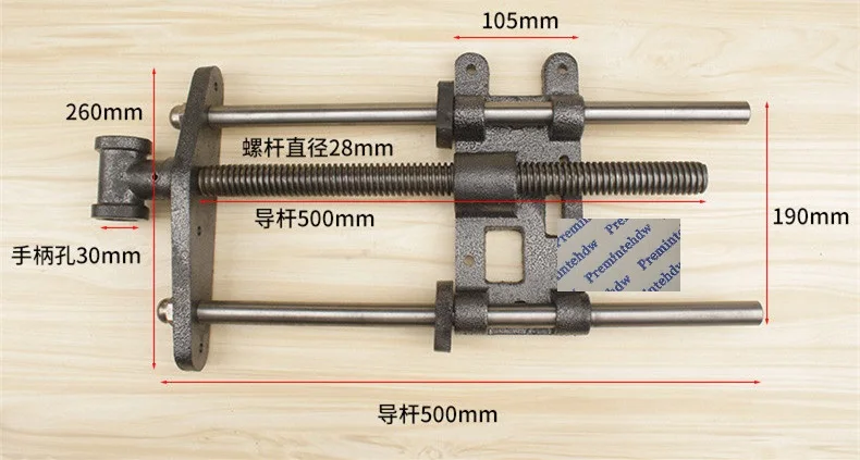 10.5 Inches Тиски для деревообработки " 10,5" деревообрабатывающий сверхмощный стол тиски деревообрабатывающий металлический зажим фиксированный ремонт тиски инструмент - Цвет: 10.5 Inches