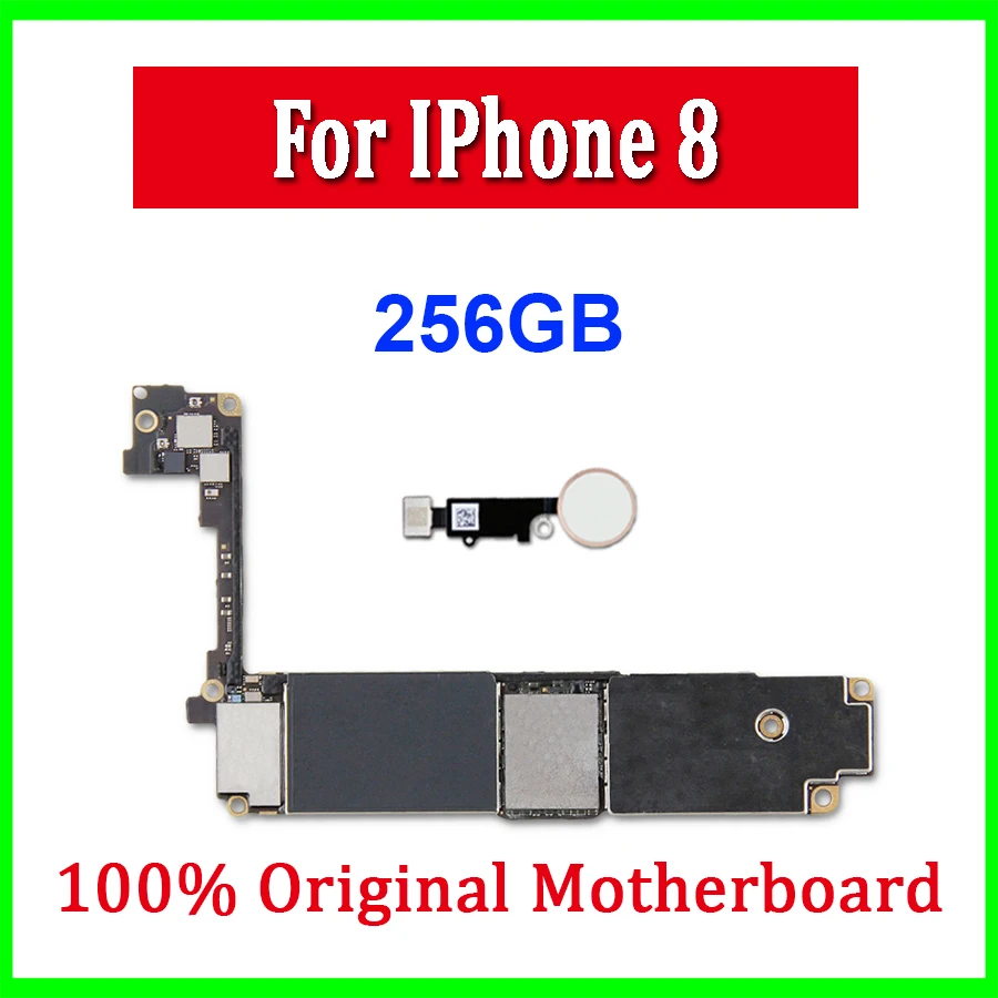 64 Гб/256 ГБ для iPhone 8 материнская плата с/без Touch ID разблокированная с системой IOS