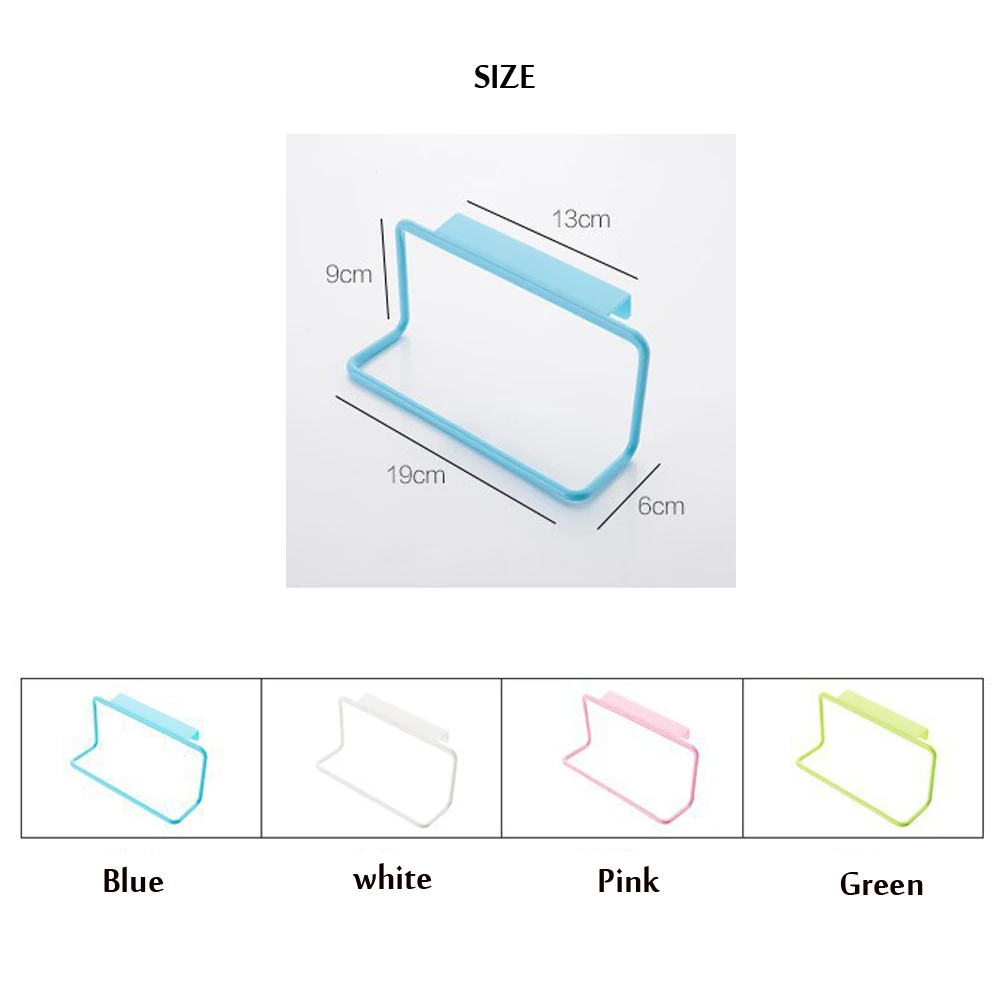 

Multifunction Plastic Hanging Holder Towel Rack Cupboard Cabinet Door Back Kitchen Accessories Home Storage Organizer