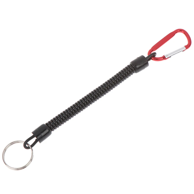 

Portable Fishing Lanyards Rope Boating Kayak Camping Secure Carabiner Secure Lock Grips Tackle Tools With Spring