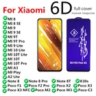 Закаленное стекло rinbo для Xiaomi Redmi Note MI 9 9T 10 10T 11 11T Pro Lite SE Poco F1 X2 X3 NFC M2 M3 F2 F3 GT, защита экрана