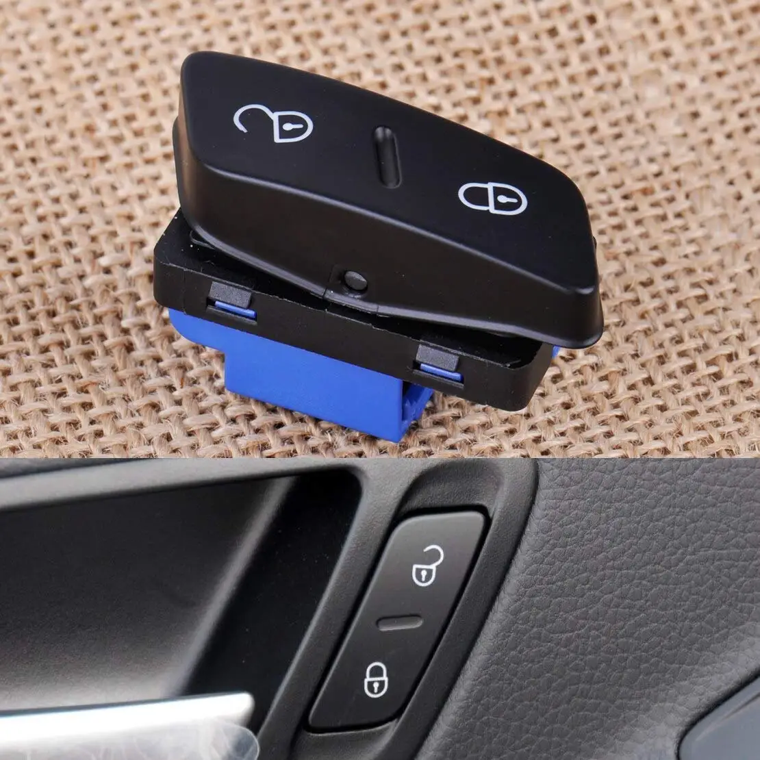 Автомобильные аксессуары кнопка блокировки двери управления питанием для VW Golf