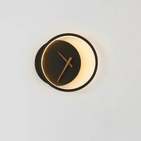 15w led wall lamp clock background wall decoration lamp living room sconce light dining room bedroom hotel bar shop aisle bra