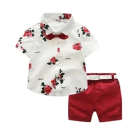 summer toddler boy clothes sets casual suits short sleeve shirt shorts kids clothes children set for 2 7years old