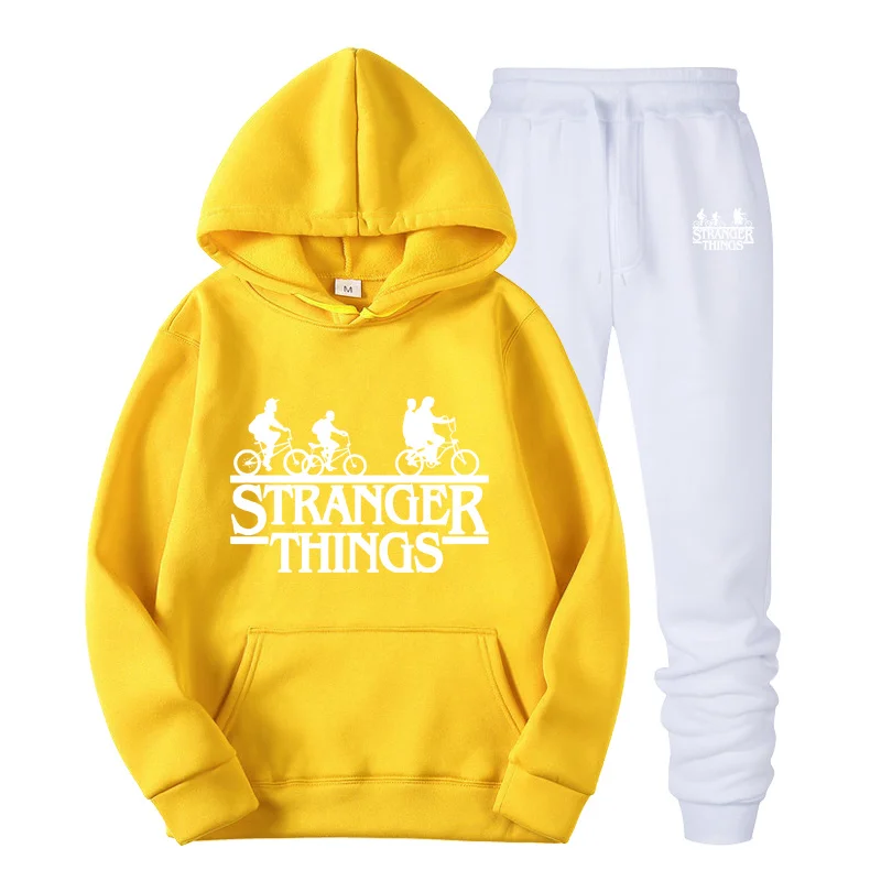 HOWLLOFTY Мужская одежда костюм мужская мода тренд толстовки набор костюмы хит белые