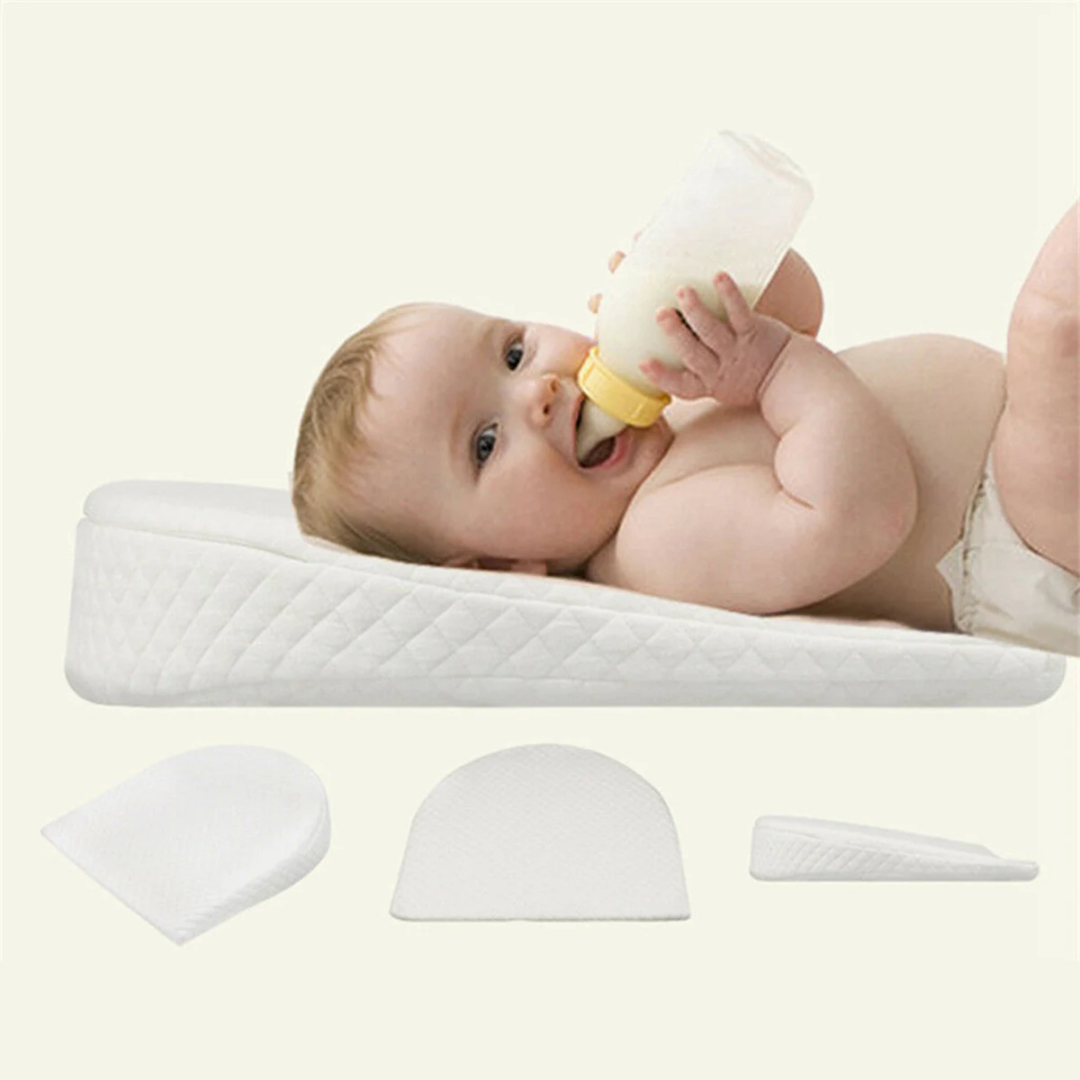 

Baby Anti-Spit Milk Wedges Pillow Newborn Reflux Slow Memory Foam Sleeping Pillows Infant Crib Inclines Mattress Position