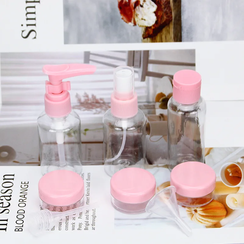 2019 прозрачная Косметическая бутылочка набор для путешествий баночка бутылка