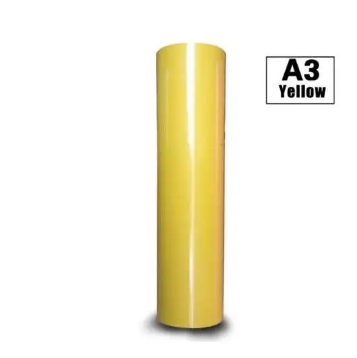 yellow 1 Лист 1" x 40"/30 см x 100 см липкая задняя ПВХ теплопередача виниловая термопресс машина футболка Железная на HTV печать - Цвет: yellow