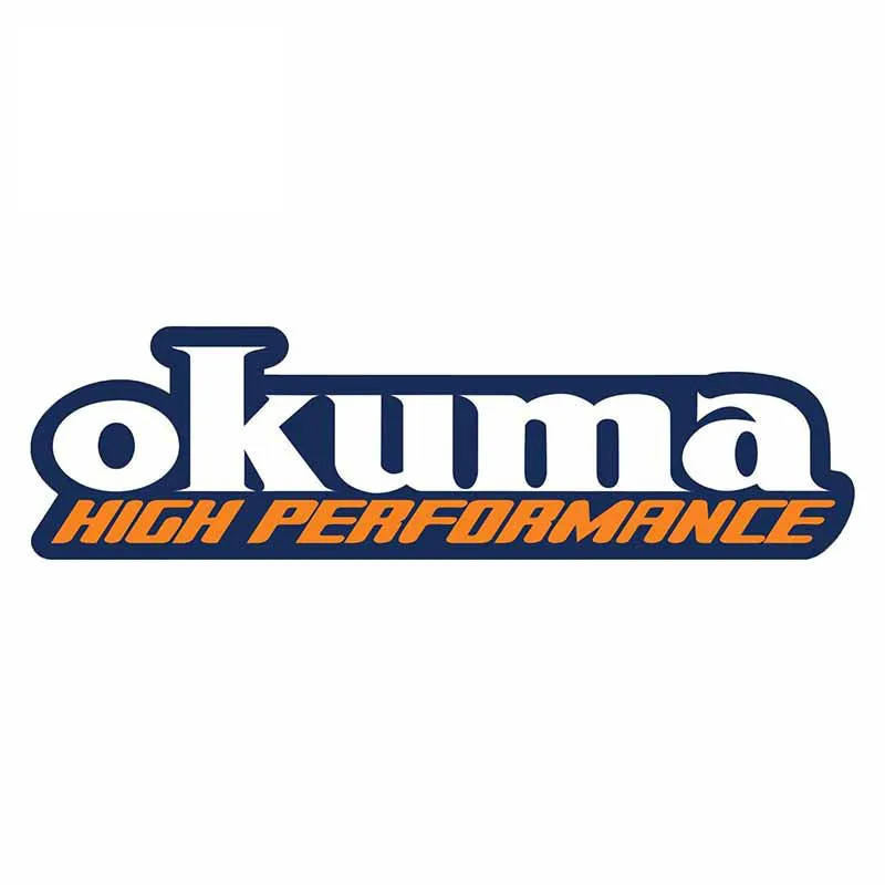 

OKUMA Car Stickers and Decals Fishing Boat Rod Vinyl Bumper Truck Car Sea Bass Waterproof Cover Scratches Decoration KK13*7cm