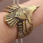 Новые винтажные золотистыесеребристые кольца с крыльями летающего Орла для мужчин и женщин, ретро модные ювелирные изделия, повседневная одежда, подарок для вечерние, кольцо с животным