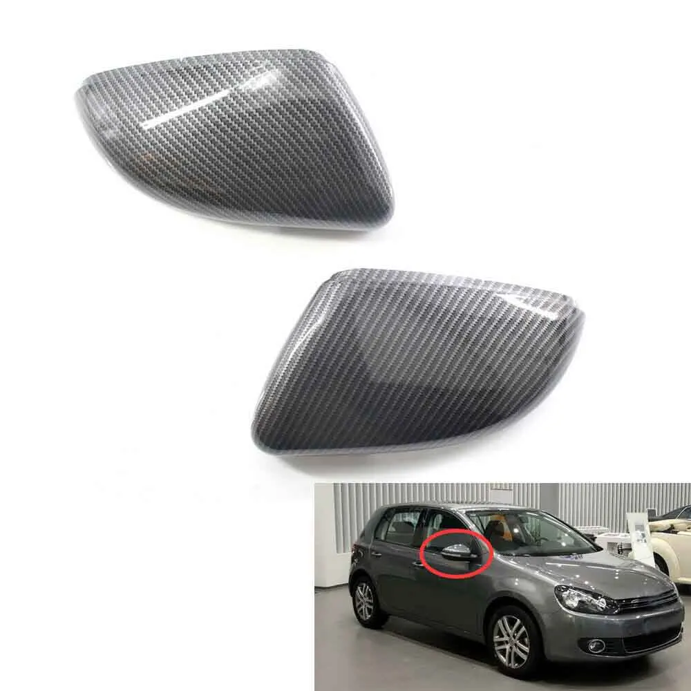 Стильная крышка зеркала из углеродного волокна с принтом пассажирского водителя