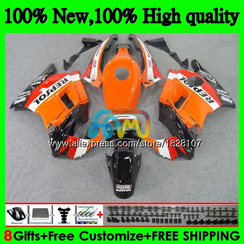 

CBR 600F3 +Tank For HONDA CBR600FS CBR Repsol orange 600 FS F3 1995 1996 1997 1998 3BS.56 CBR600 F3 CBR600F3 95 96 97 98 Fairing