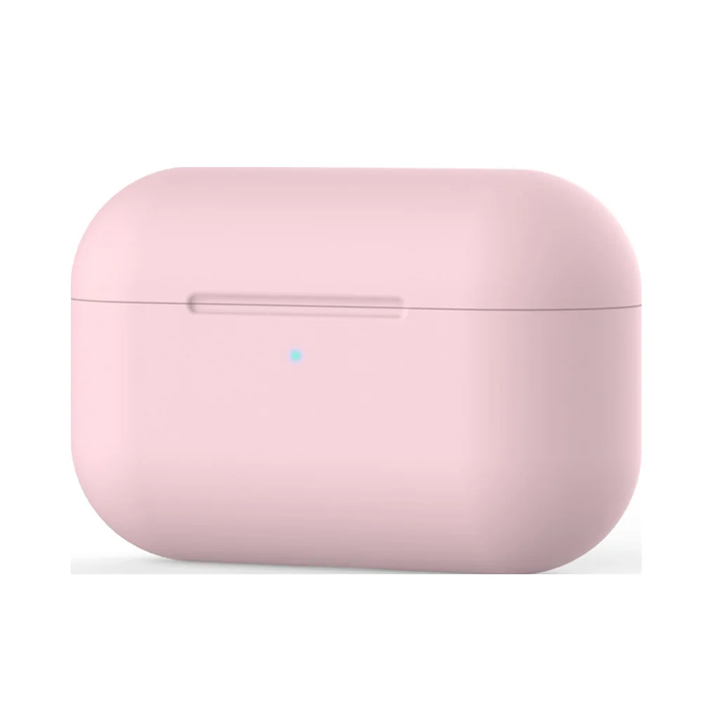 Pink Ultrathin Case for Airpods Pro Silicone Bluetooth Wireless Earphone Case for Air pods Pro Protective Case for Apple AirPods Pro - Цвет: Pink