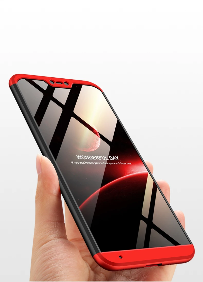 Xiaomi mi A2 Lite чехол Red mi 6 Pro Чехол с защитой на 360 градусов чехол для телефона для Xiaomi mi A2Lite Red mi 6Pro со стеклянной пленкой