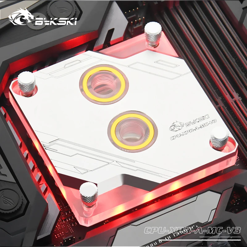 Bykski Процессор водяного охлаждения блока для Intel 1151 115x2011 2066 I7 водоблок для процессора A-RGB AURA SYNC Процессор-XPR-A-MC