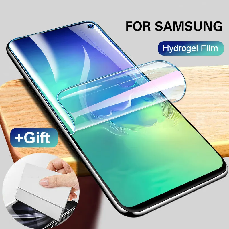 Мягкая Гидрогелевая пленка для Samsung Galaxy S10 plus 5G S10e Note 10 S9 S8 Plus 9 8 полноэкранная