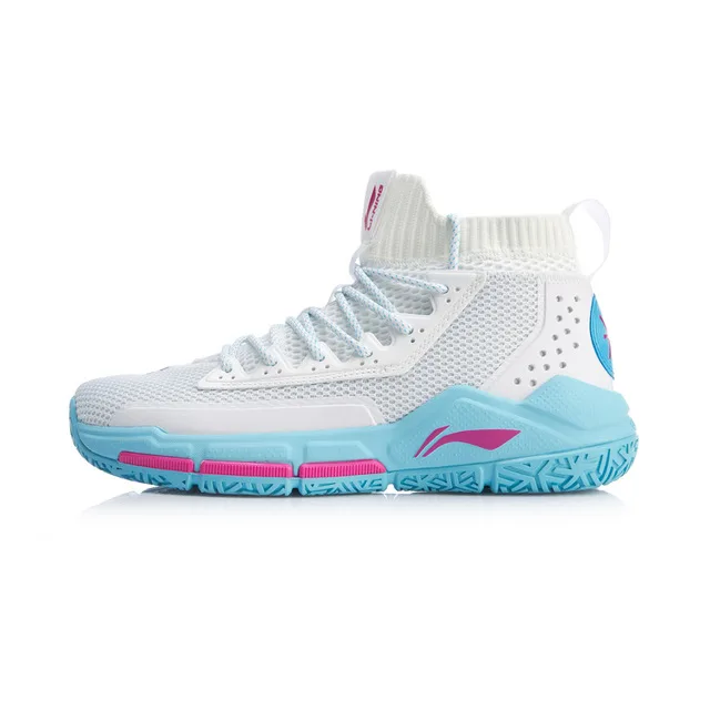 Li-Ning Мужская деление V Wade Профессиональная баскетбольная обувь на подушке, моно подкладка из пряжи, облачная спортивная обувь, кроссовки ABAP027 SJAS19 - Цвет: ABAP027-5H