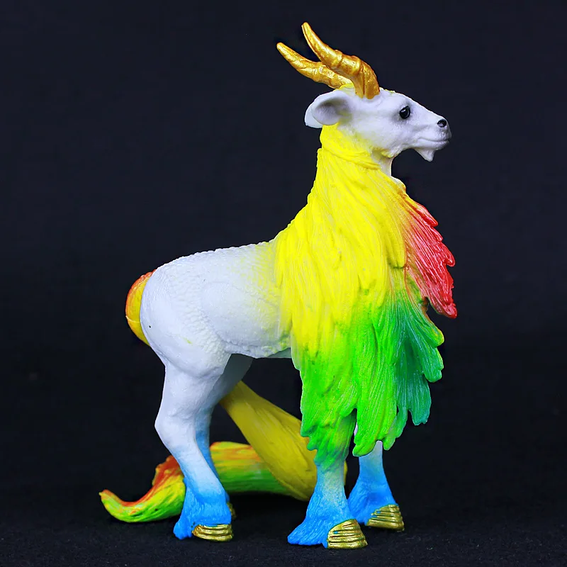 Красочная игрушка единорог моделирование мини модели с рисунками животных