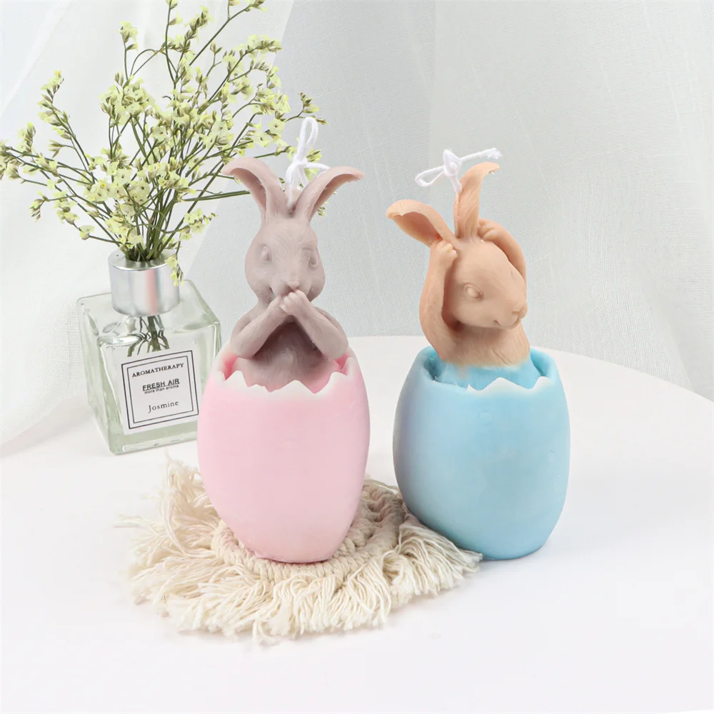 Праздничные украшения форма в виде яиц и свечей силиконовая кролика из смолы