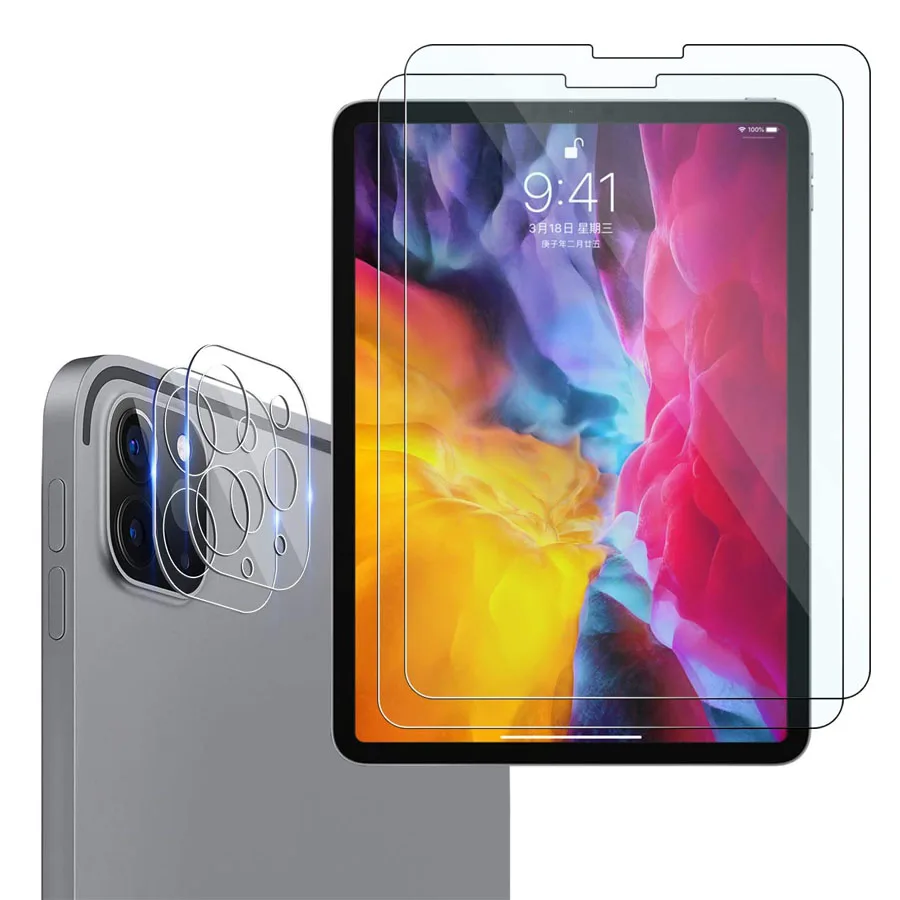 

Защитная пленка для экрана 2020 iPad Pro 11, 12,9, металлическое закаленное стекло, защита для объектива камеры Apple iPad 12,9, 11