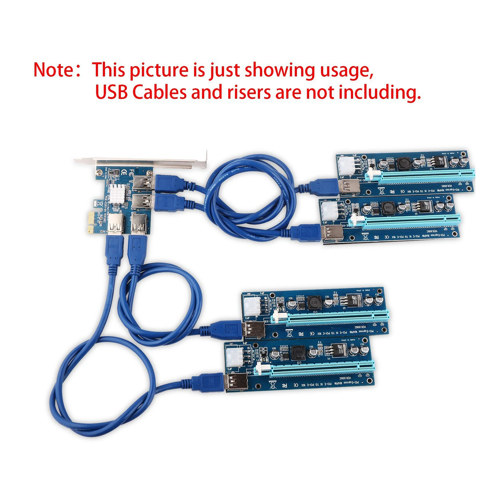 

Плата-мультипликатор PCI-E PCIe от 1 до 4 PCI-Express PCI Express 16X слотов для майнинга биткоинов