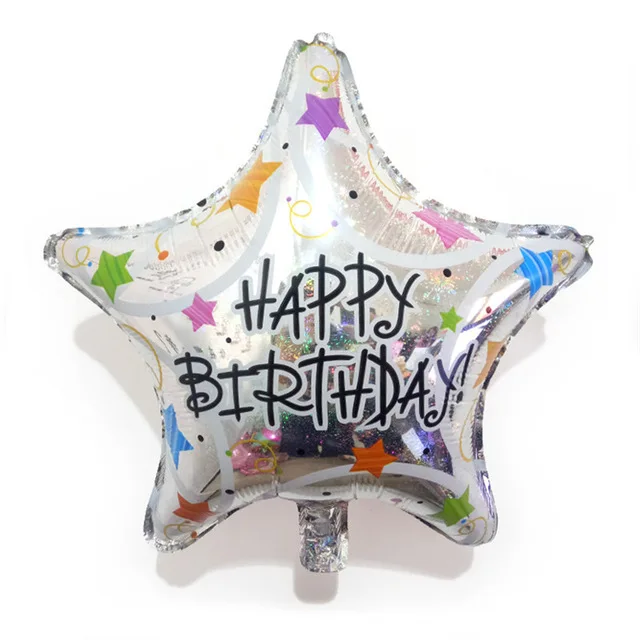 18 inch pentagram aluminum foil balloon wedding room decoration birthday party decorations kids five-pointed star balloons | Дом и сад