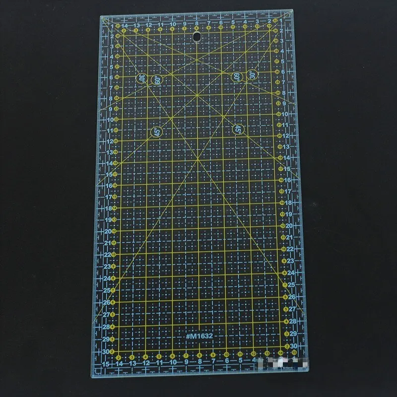 Профессиональный инструмент портного прямоугольной прозрачной акриловой