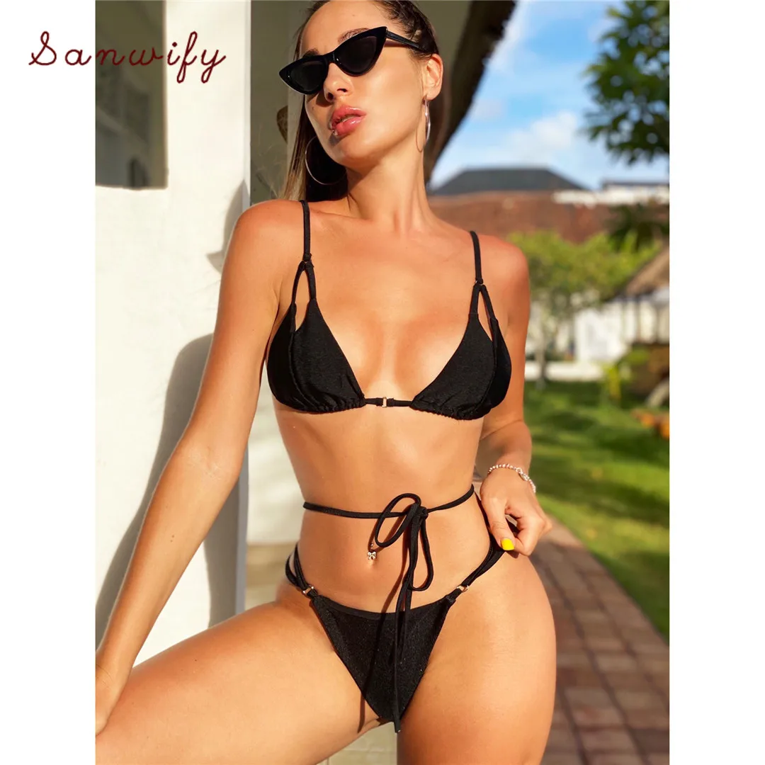 

Женский купальник-бикини с леопардовым принтом 2020