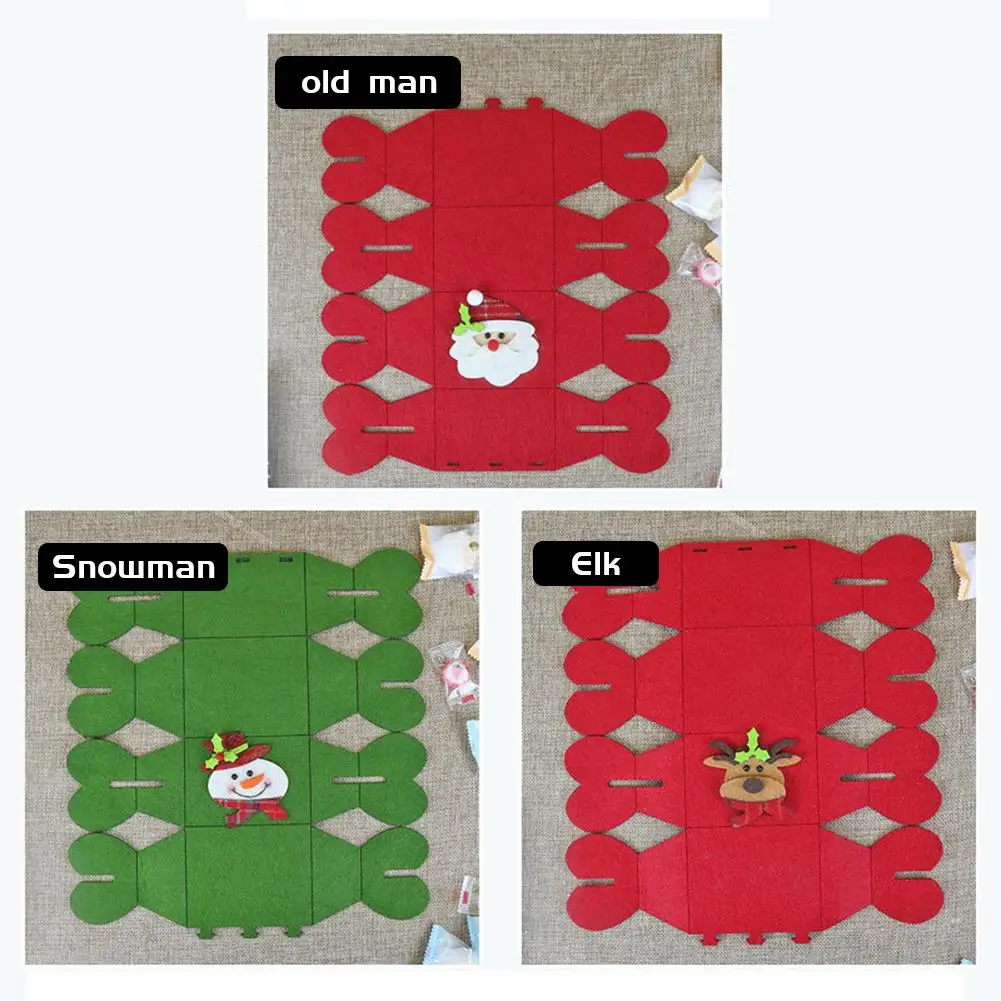 2020 Рождественская Подарочная сумка для конфет новогодняя креативная Складная