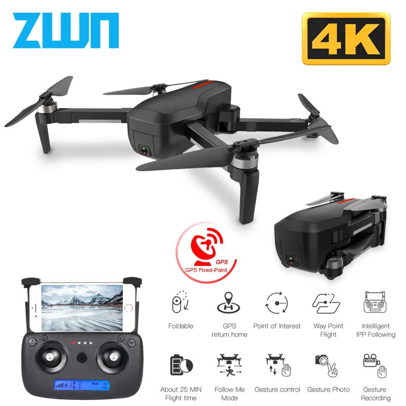 X193 бесщеточный gps Дрон 5G Wifi FPV RC вертолет с 4K HD камерой управление жестами складной