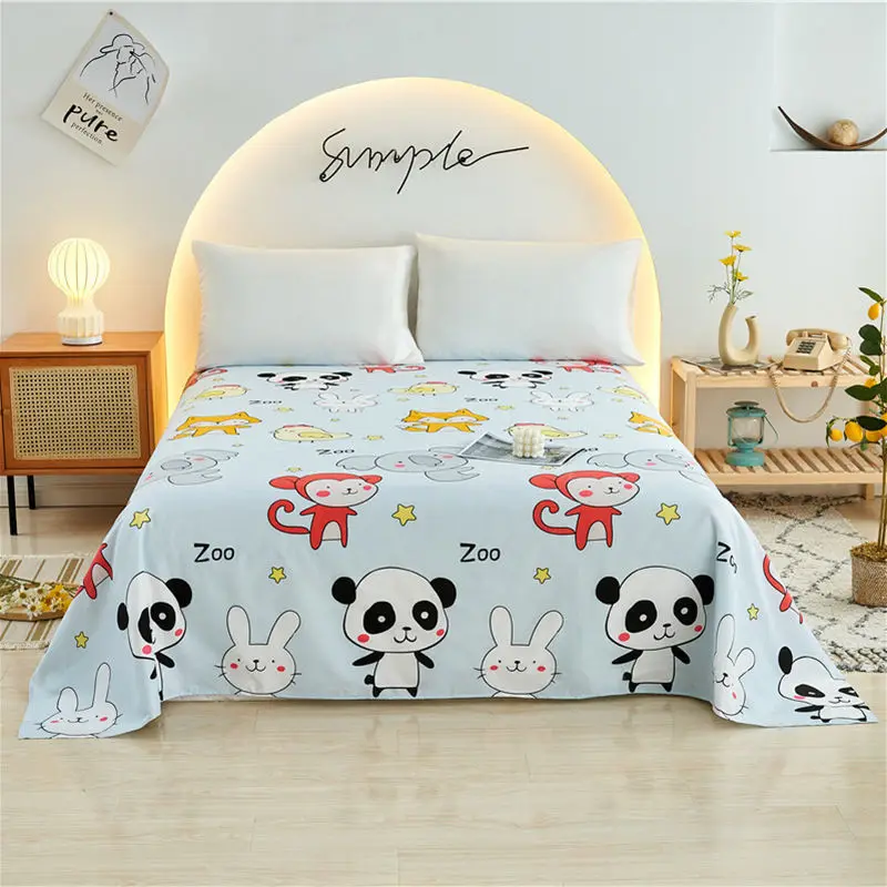 

(Bed sheet + pillowcase) 3-piece set of four seasons universal sheet double skin-friendly twill single double sheet