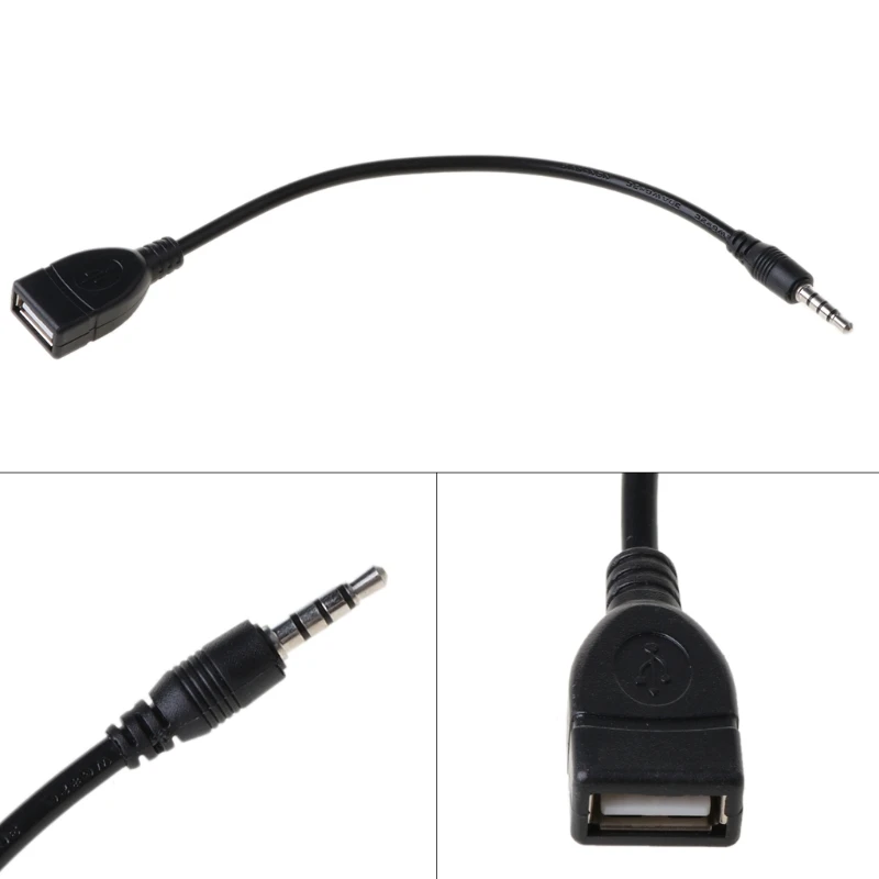 Кабель-Переходник 3 5 мм штекер AUX к USB 2 0 | Мобильные телефоны и аксессуары