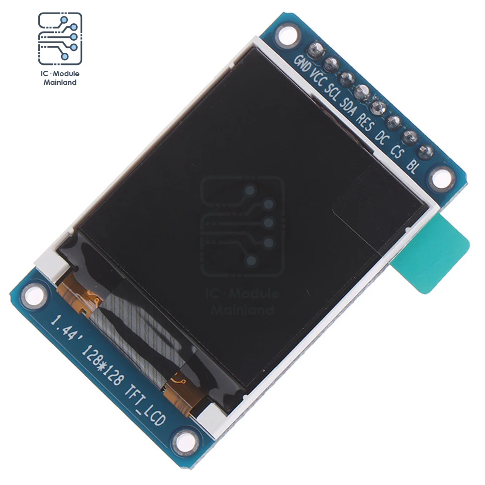 

1.44 Inch 128x128 LCD Module ST7735S 8 Pin Full Color 1.44" TFT Resolution SPI Serial Interface 3.3V HD Display Screen Board