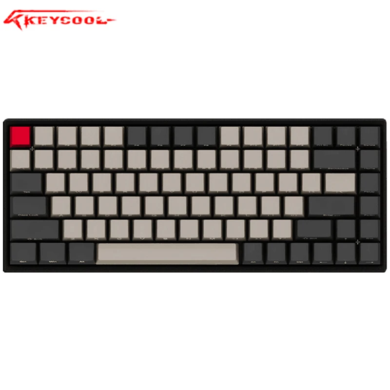 Keycool 84 ключей механическая клавиатура PBT клавиши вишня переключатель для ноутбука, проводной клавиатуры