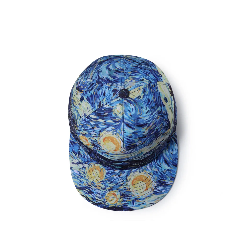 Бейсболка унисекс с принтом звездного неба плоскими полями весна-осень |